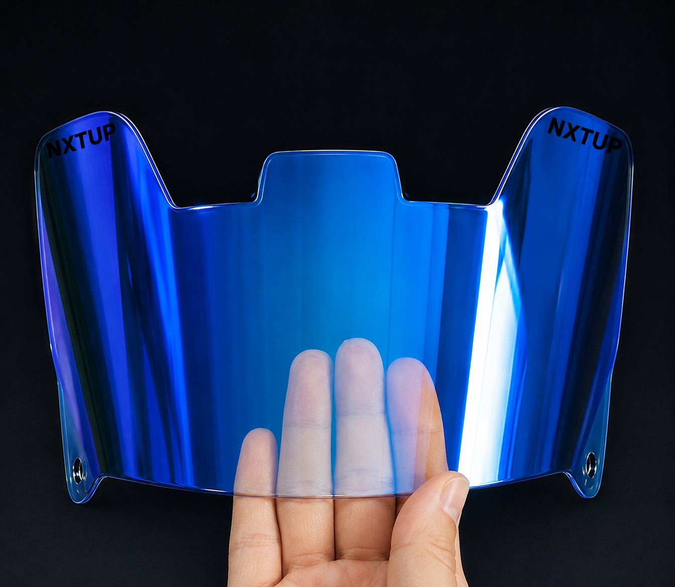 NXTUP V1 FOOTBALL VISOR CLEAR BLUE